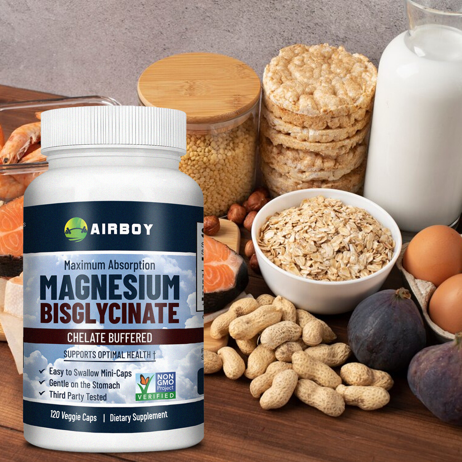 Magnesium Bisglycinate – High Absorption Chelated, Bones Joint & Muscle Support