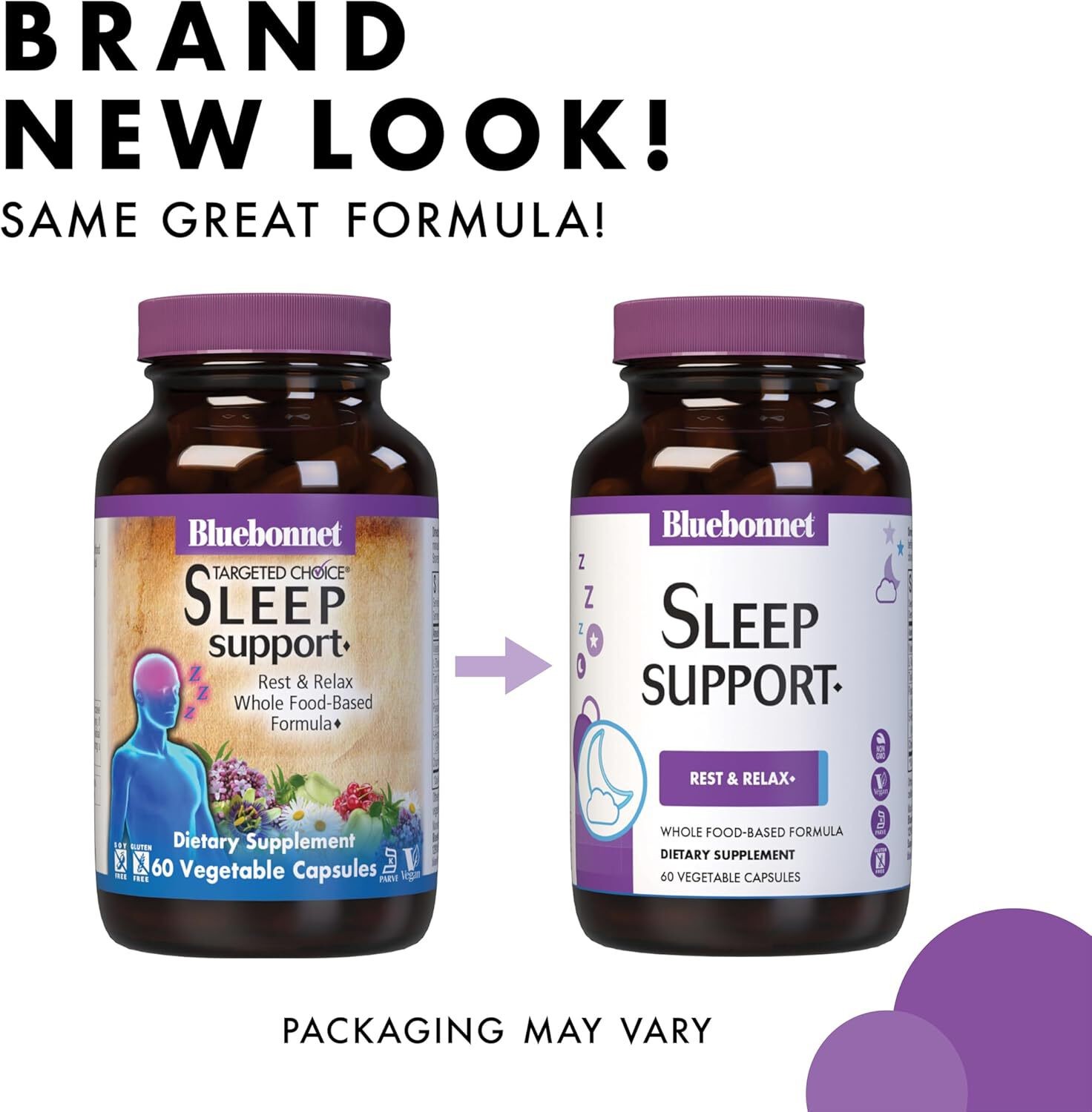 Bluebonnet Nutrition – TARGETED CHOICE SLEEP SUPPORT 60 Veg Caps exp 2/28