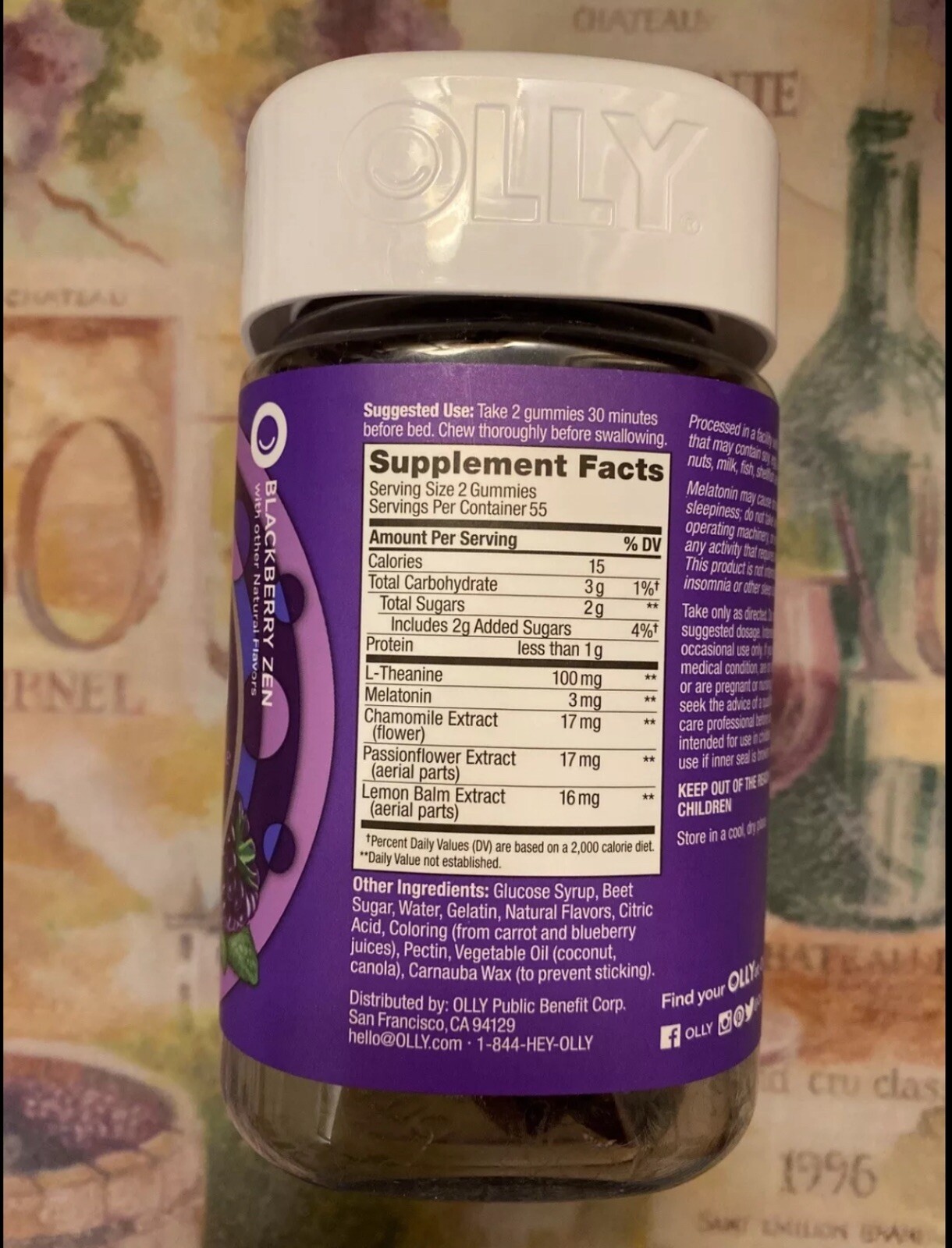 Olly Restful Sleep (110 Gummies) For A Healthy Sleep Cycle~Expires 09/2024+