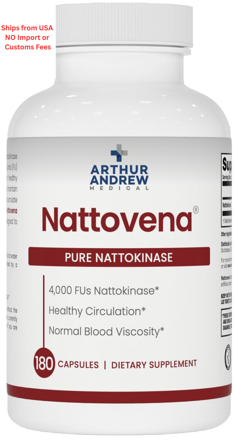 Arthur Andrew Medical, Nattovena, Pure 180 Count (Pack of 1), No Color