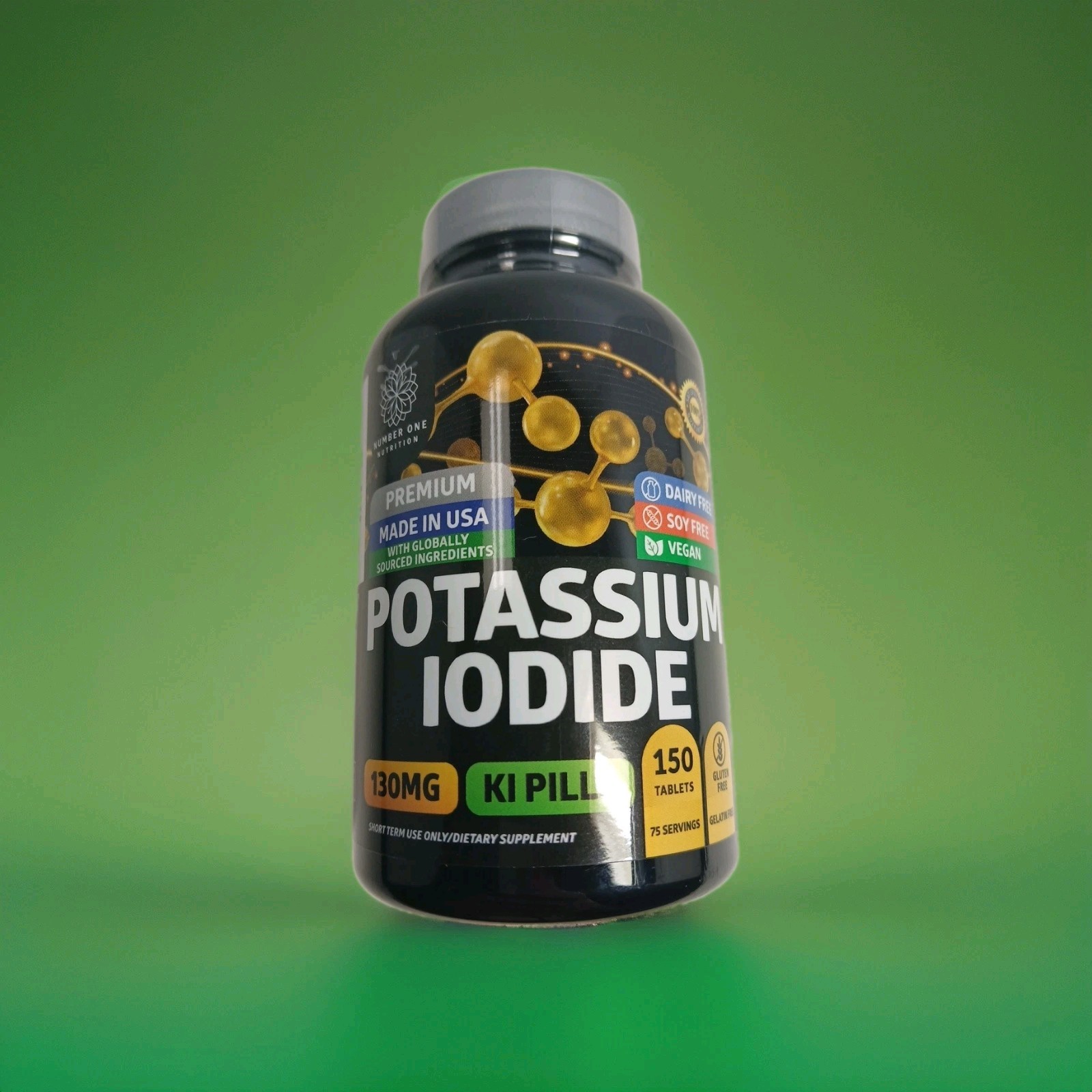 #1 Nutri Potassium + Iodide Pills Tablets☆130 mg Supplement☆Survival Kit Fallout