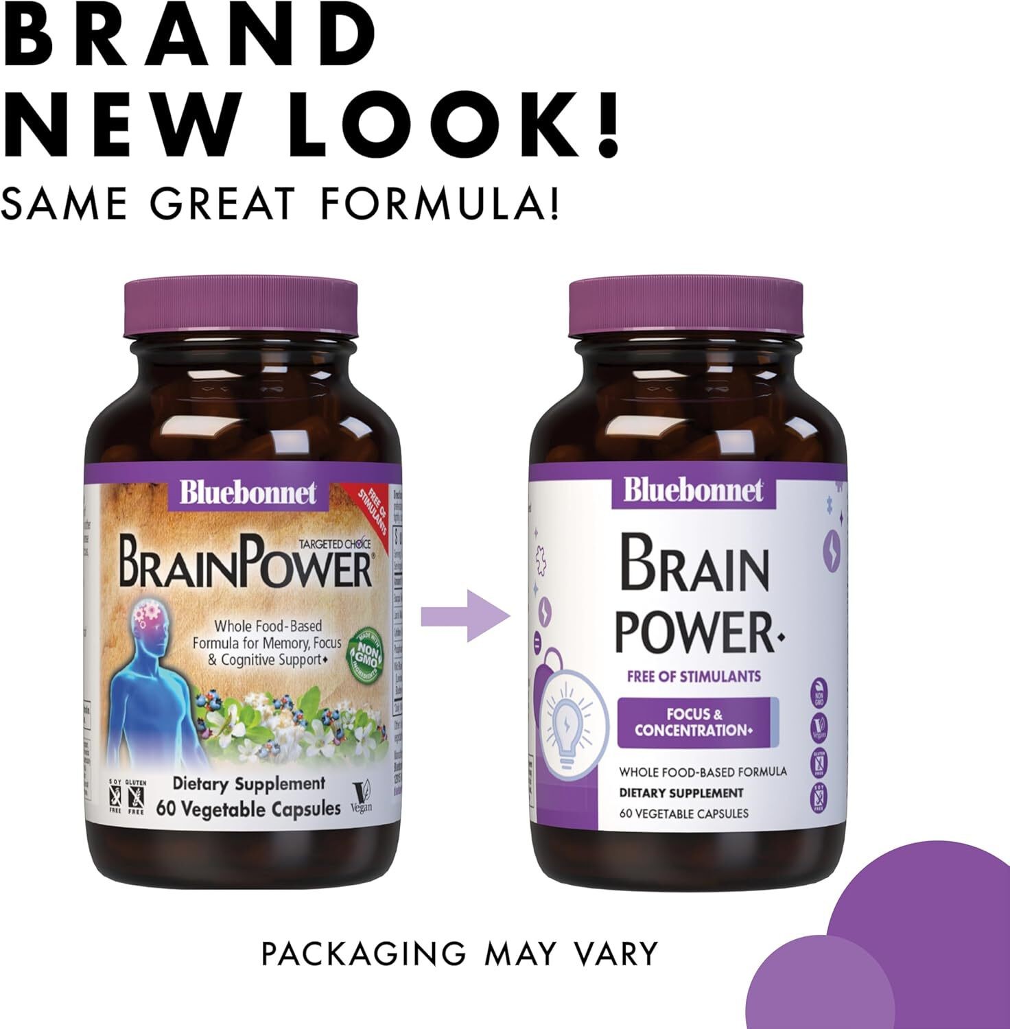 Bluebonnet, TARGETED CHOICE BRAINPOWER 60 Veg Caps