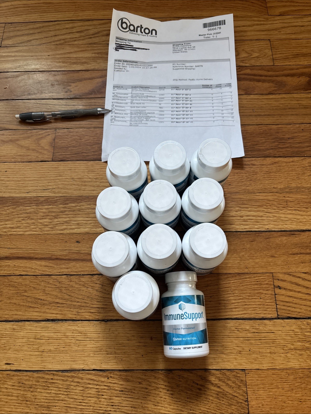 LOT of 11! Barton Nutrition ImmuneSupport Immune Support Supplement Exp: 07/2025