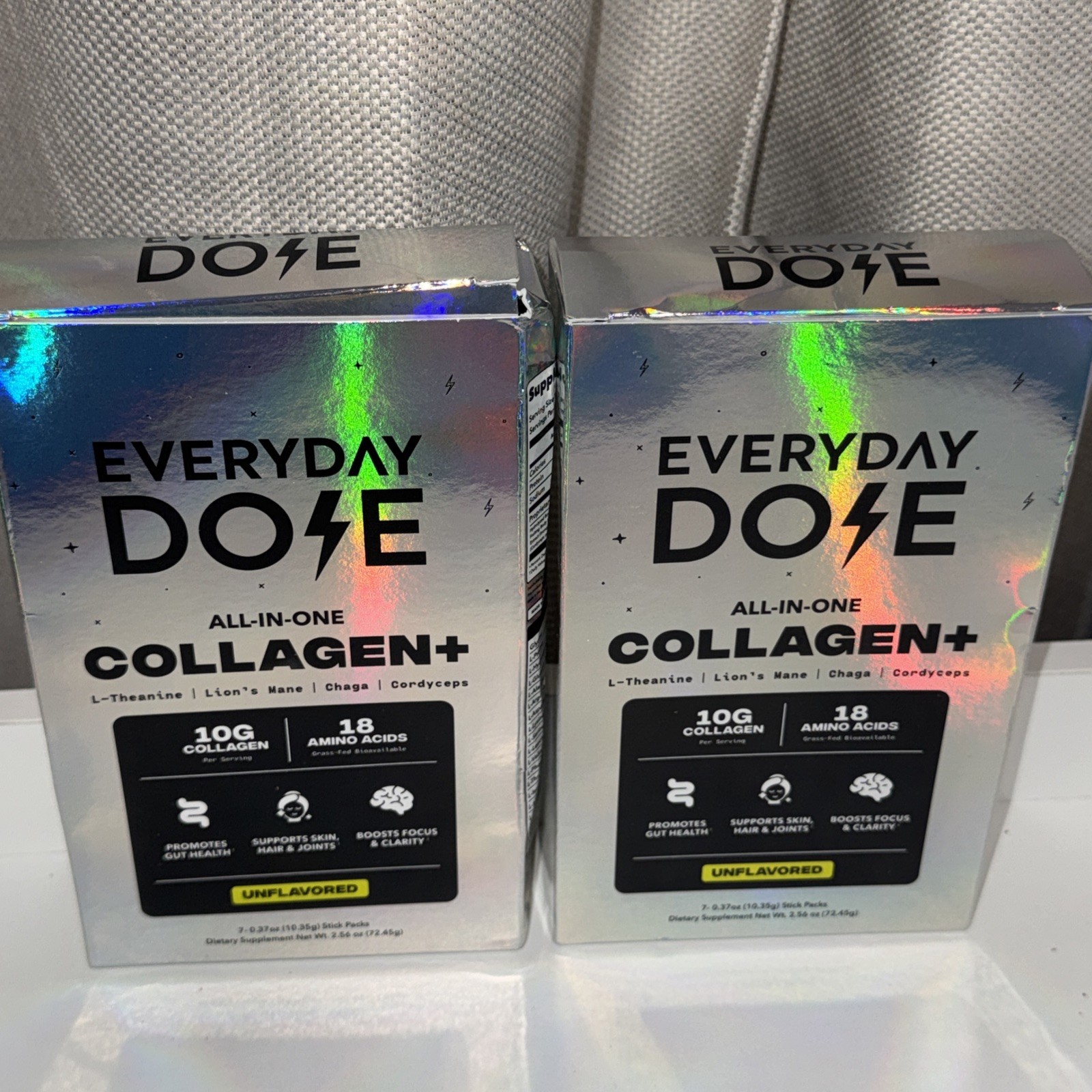 2x Everyday Dose All-in-One Collagen+ Powder Sticks w/ L-Theanine 7ct