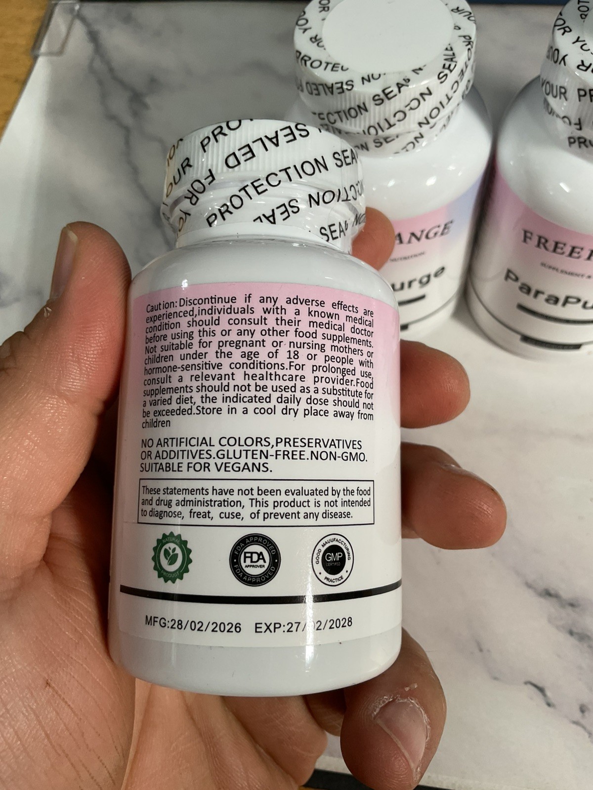 5X ParaPurge Advanced Parasite Cleanser – Gut Health Support 60 Cap Each