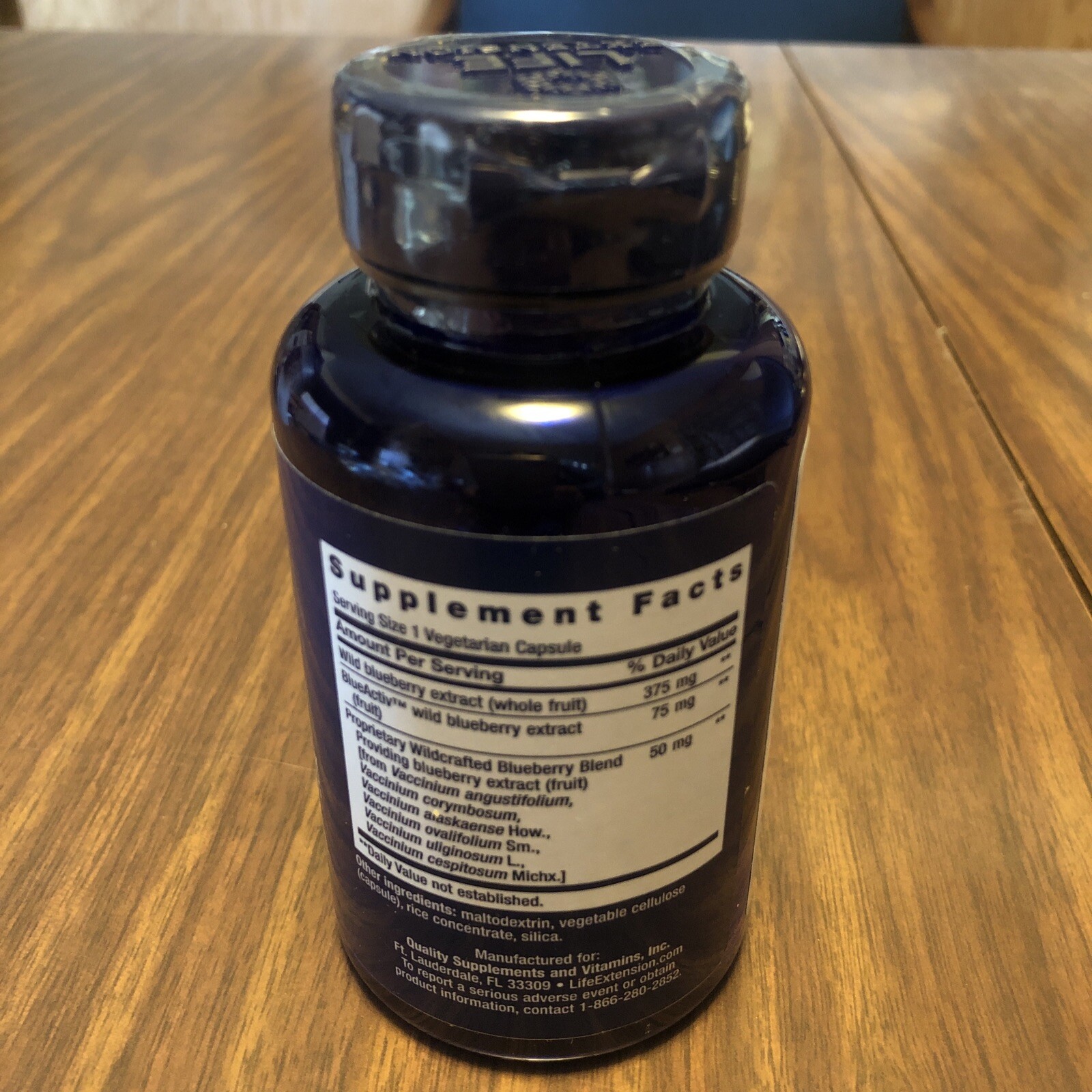 Life Extension Blueberry Extract 60 Veg CapExp:05/2025