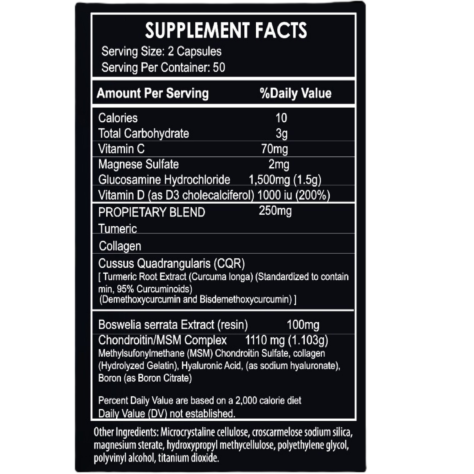 glucosamine chondroitin triple strength 200 caplets