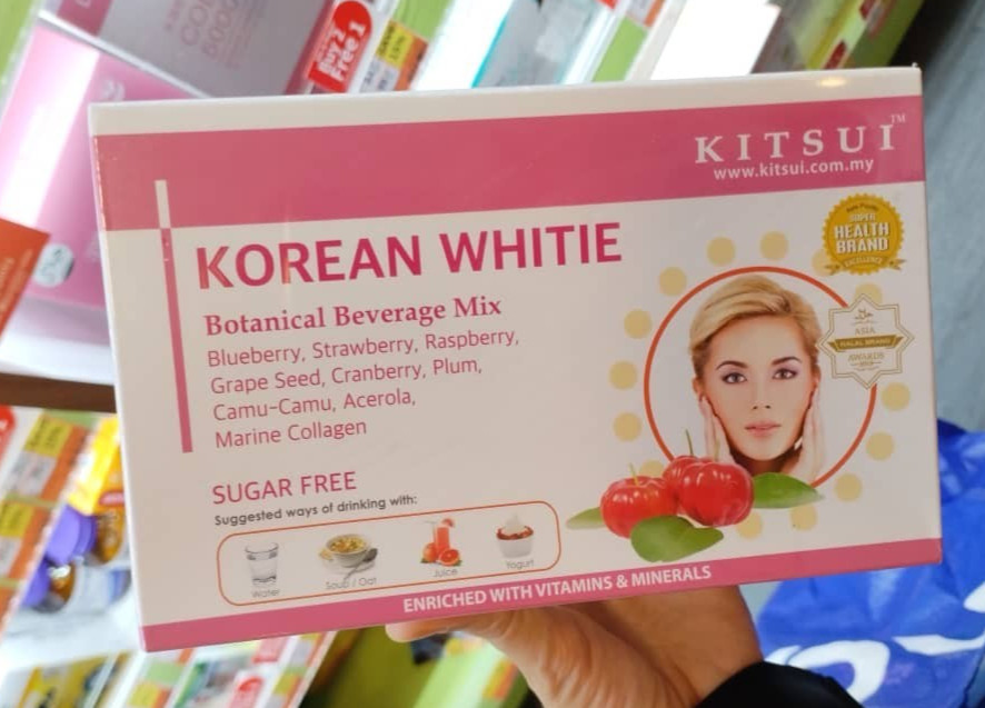 3X KITSUI Korean White 17’s x 5g whitening booster SUGAR FREE HALAL Malaysia