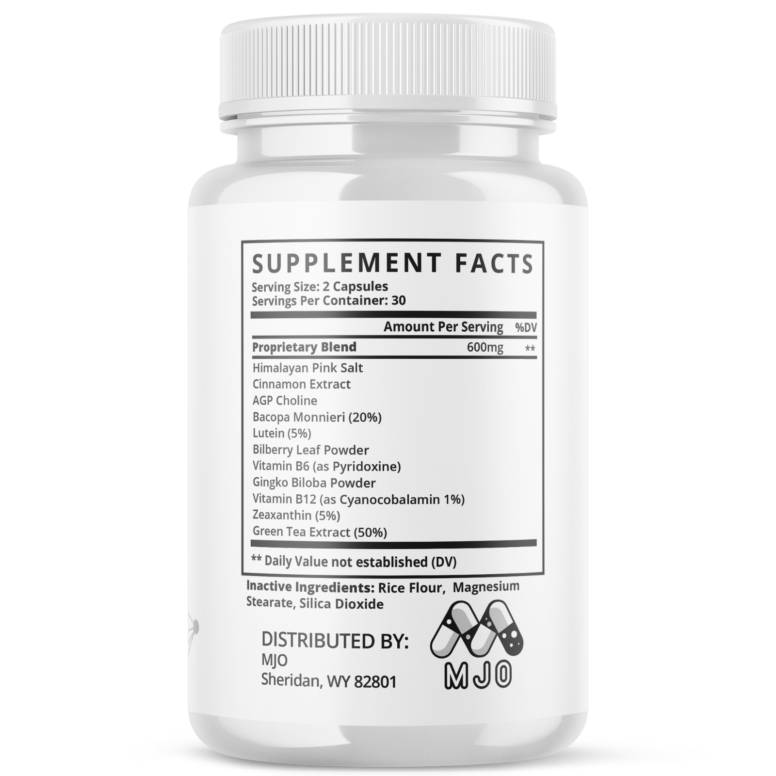 (5 Pack) Memo Vance Pro Advanced Nootropic Brain Support Supplement 300 Capsules