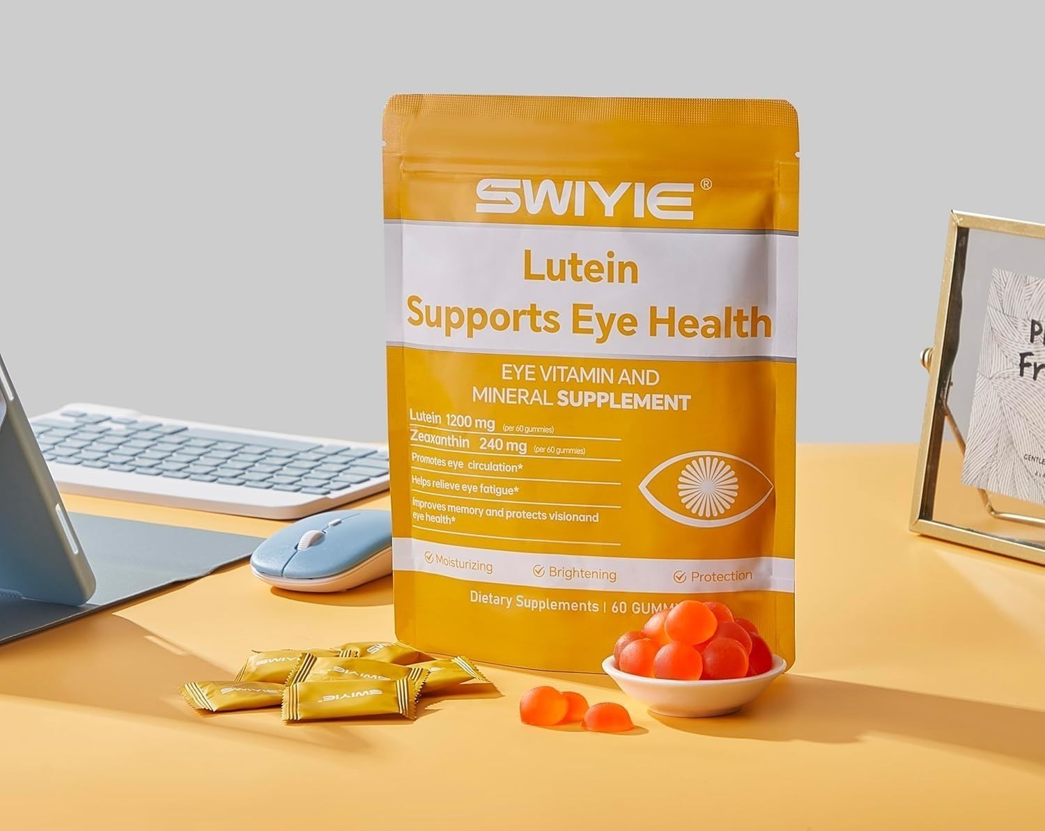 2 PACKS-LUXRY SWIYIE Lutein Gummies – Eye Health Support with Lutein&Zeaxanthin