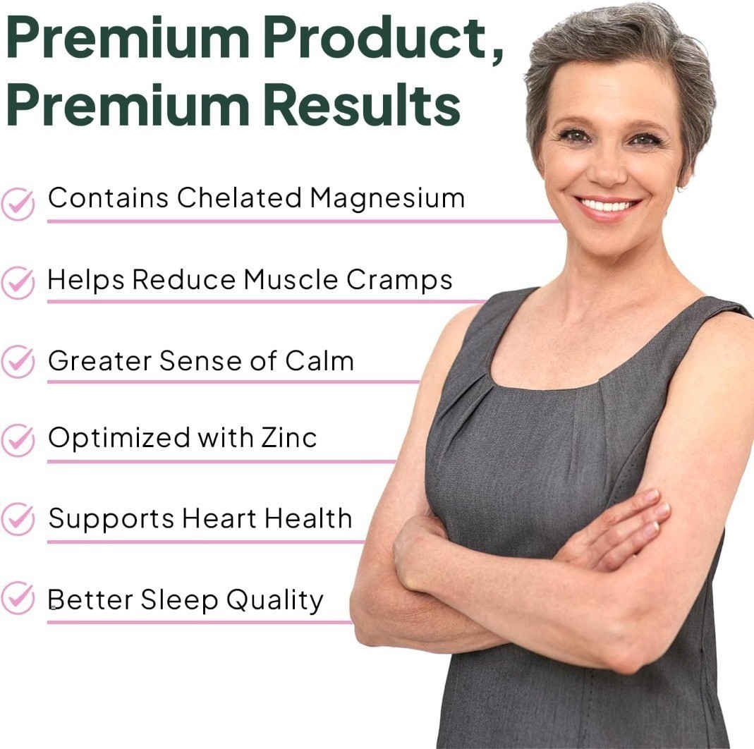1-3PACKS Organics Ocean Pure Magnesium Glycinate Strength Chelated- 90 CT