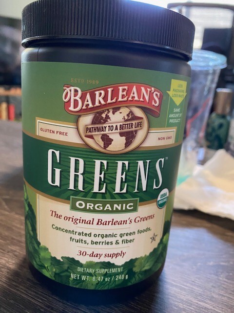 **NEW** BARLEAN’S ORGANIC GREENS GLUTEN FREE EXP 09/2027**