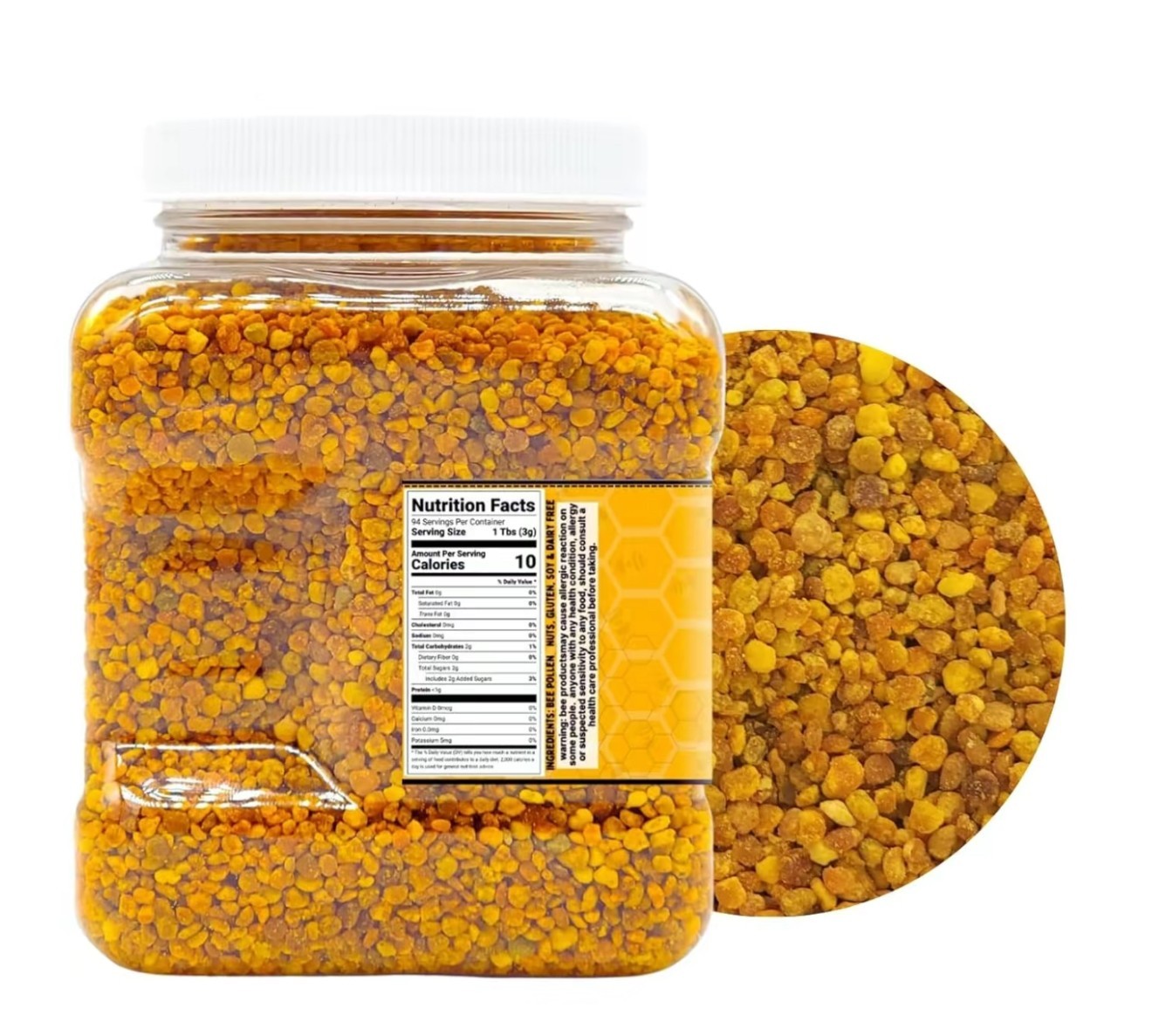 Bee Pollen Granules – Raw and Unprocessed – Great for Weight Loss MADE IN MEXICO