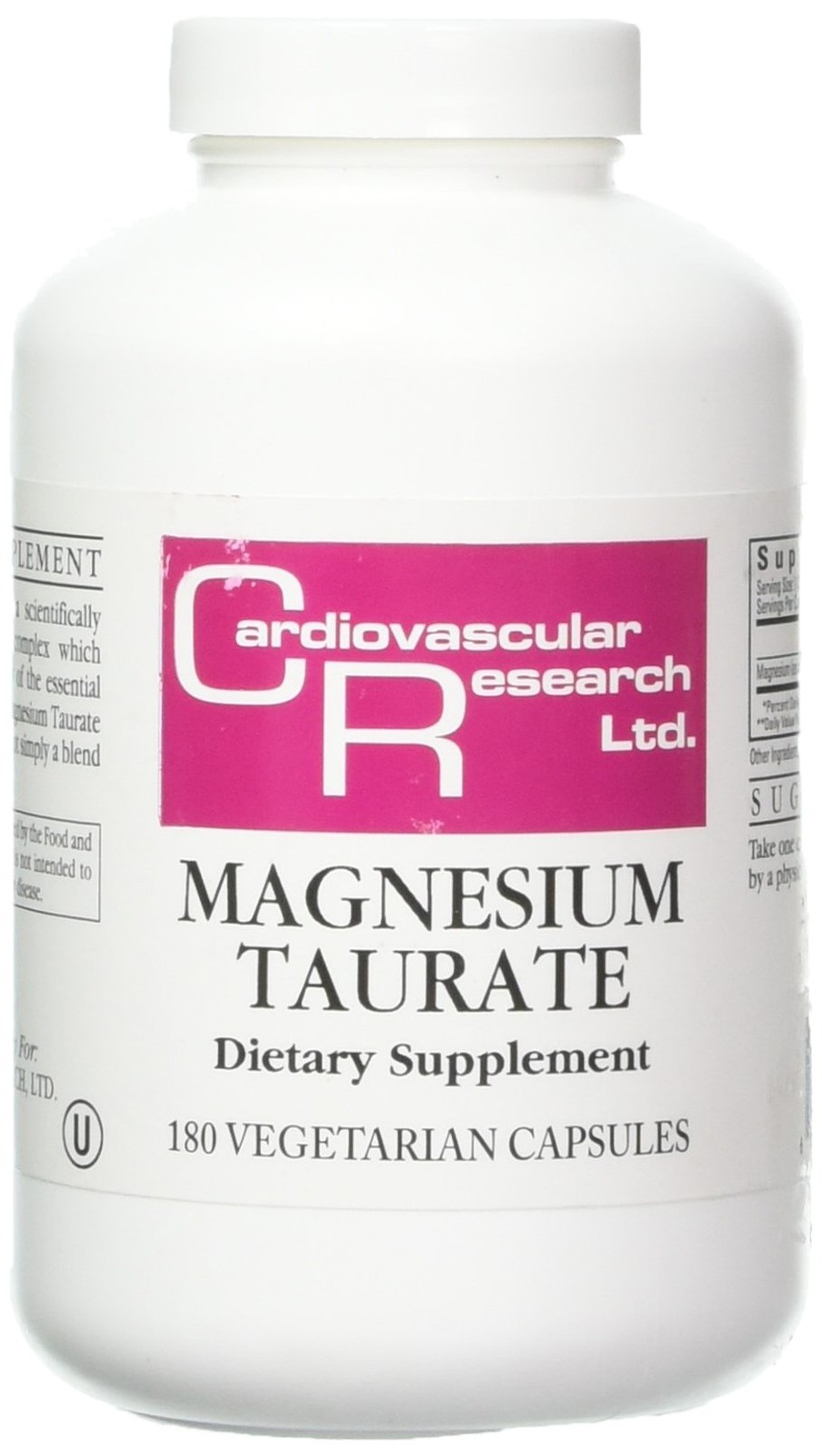 Cardiovascular Research Ecological Formulas Magnesium Taurate Capsule, 125 mg…