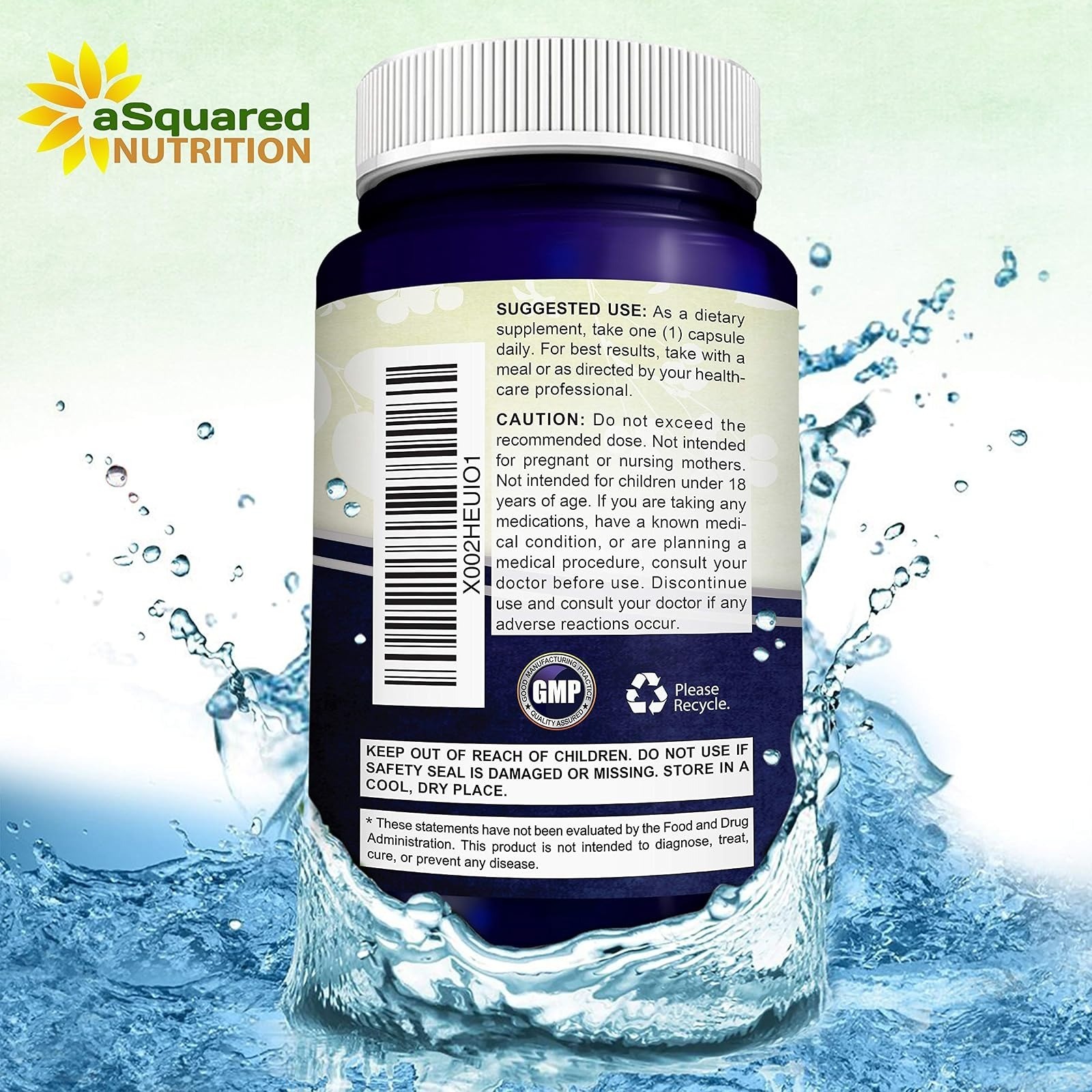aSquared Nutrition Nicotinamide with CoQ10 120 Capsules – Vitamin B3 500mg