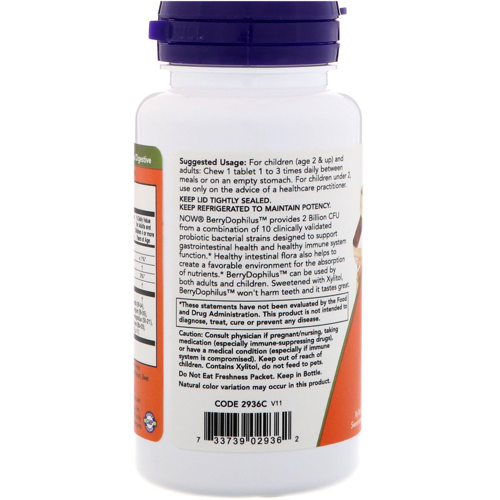 NOW Foods BerryDophilus, 60 Count (Pack of 2)