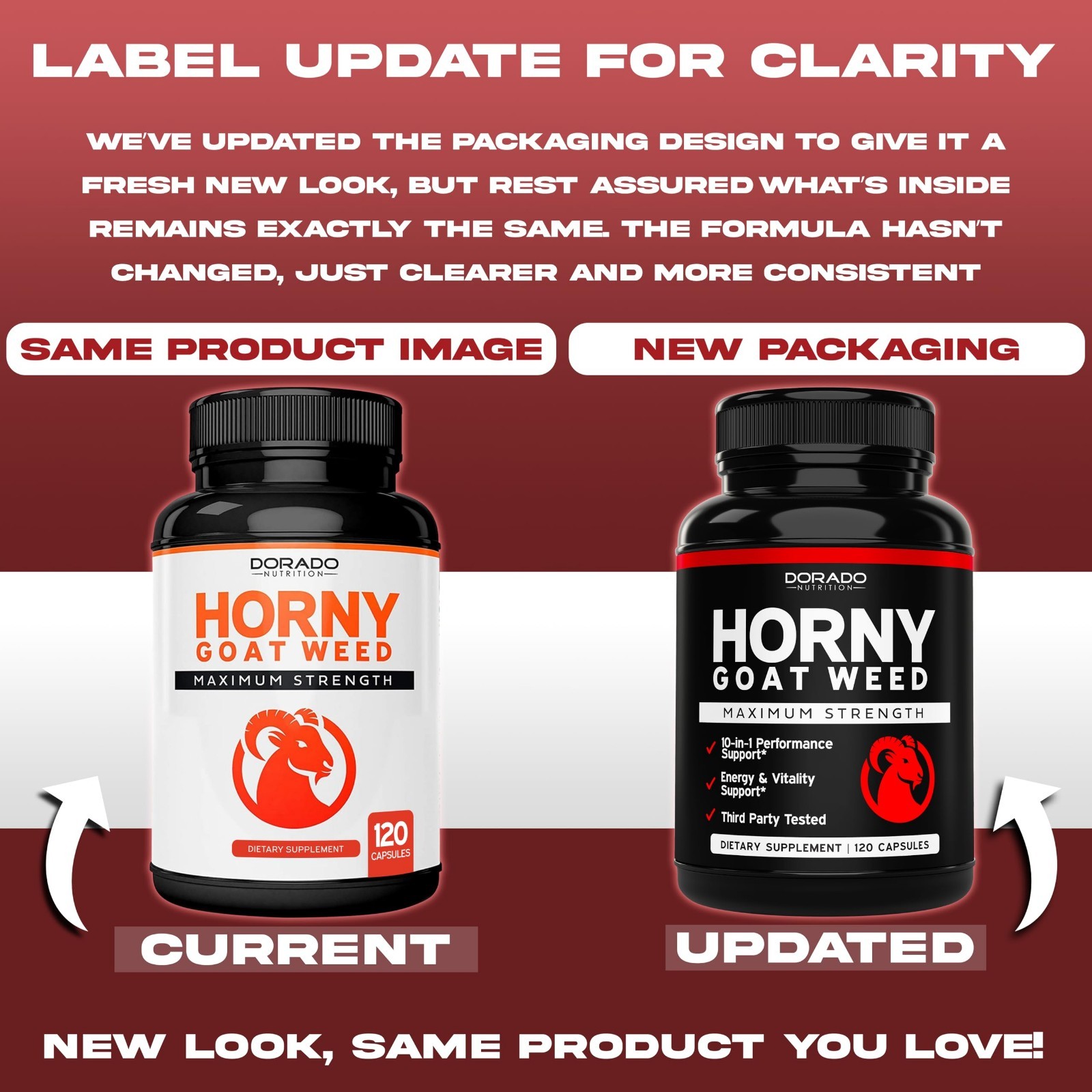Maximum Strength Horny Goat Weed 1590mg – Maca, Ginseng, L-Arginine, Tribulus –