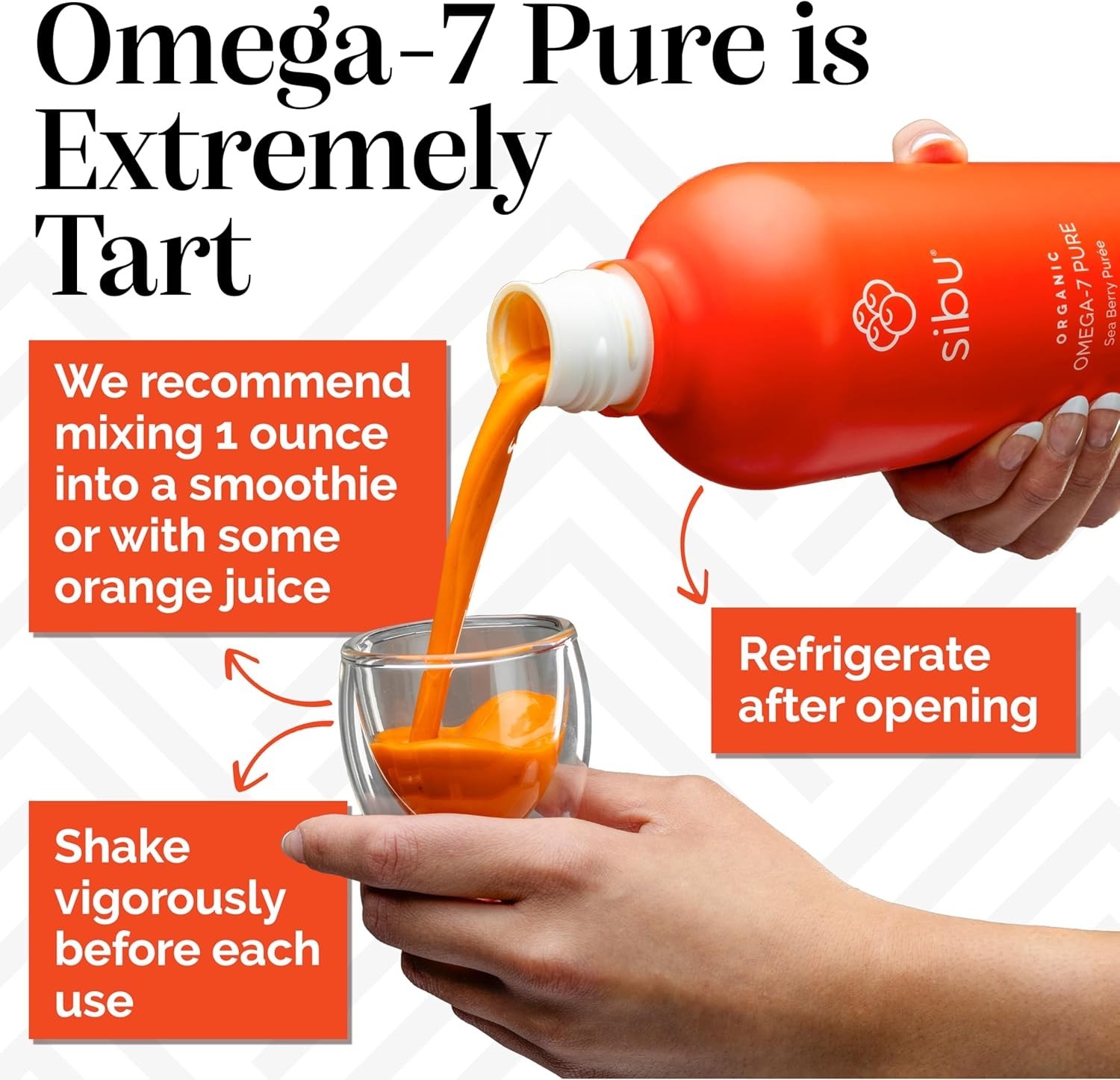 Omega-7 Pure, 100% Pure Sea Buckthorn Juice 32 oz USDA Organic | 650mg Omega-…