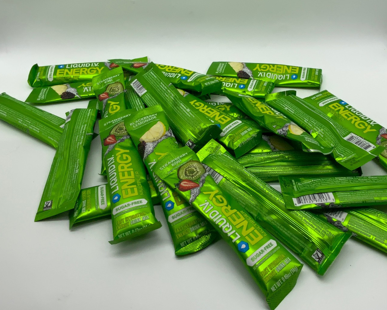 Liquid IV Sugar-Free Energy Sticks 20 Count – Blackberry Lemonade + Strawberry