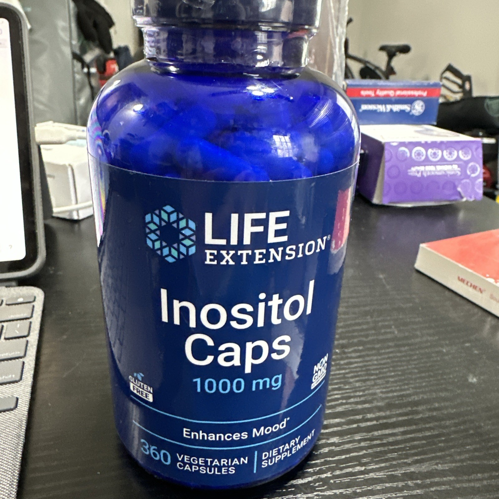 Life Extension Inositol Caps – 1000 mg, 360 Capsules EXP 3/2028