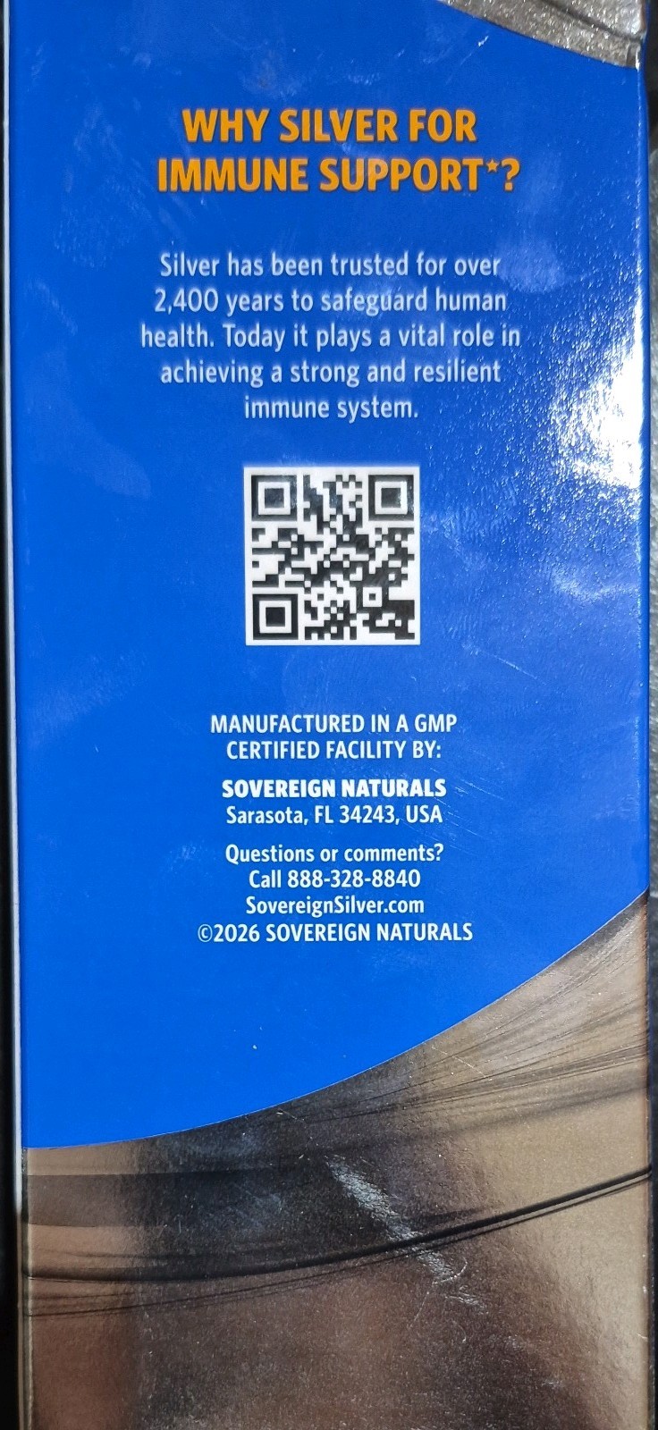 Sovereign Silver Immune Support – Colloidal Silver, Bio-Active Silver Hydrosol,