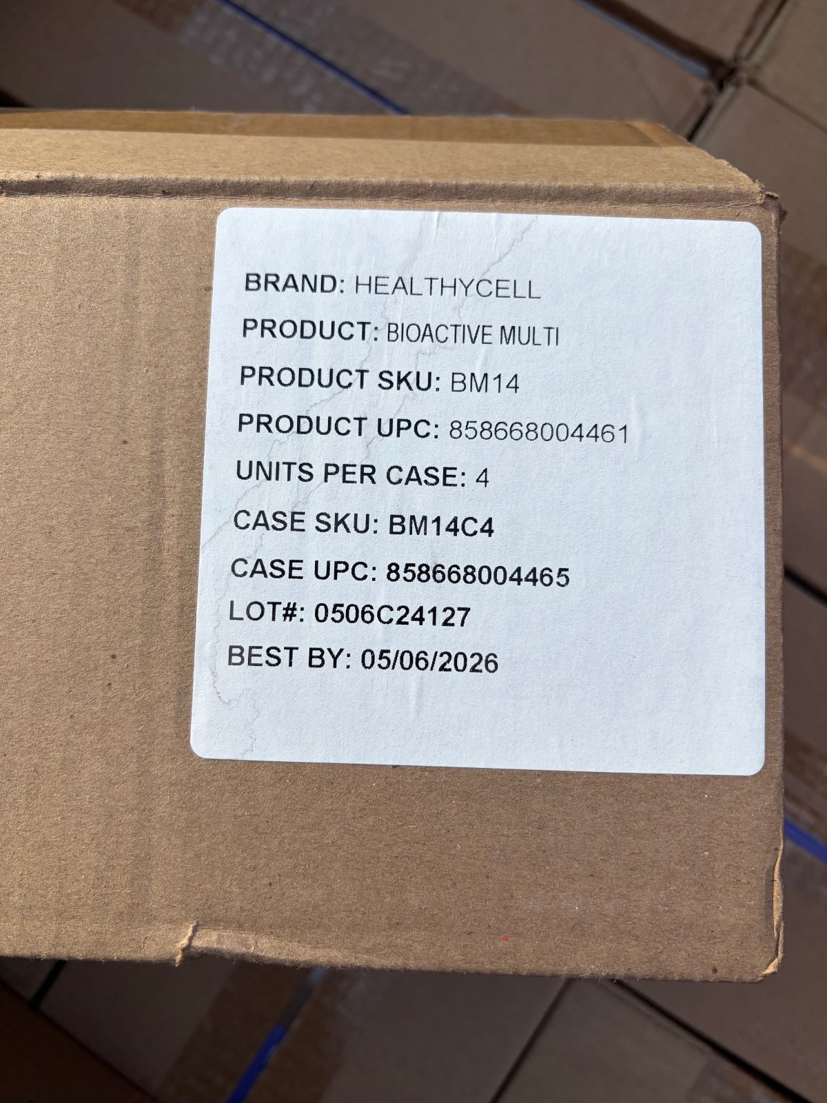 HealthyCell Bioactive Multi Liquid Vitamin 56x .84oz Mixed Berry BestBy May 6/26