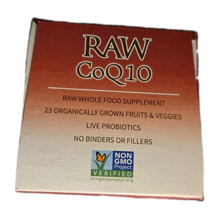 Garden of Life RAW CoQ10, 200mg, 60 Vegan Capsules, Exp. 08/26