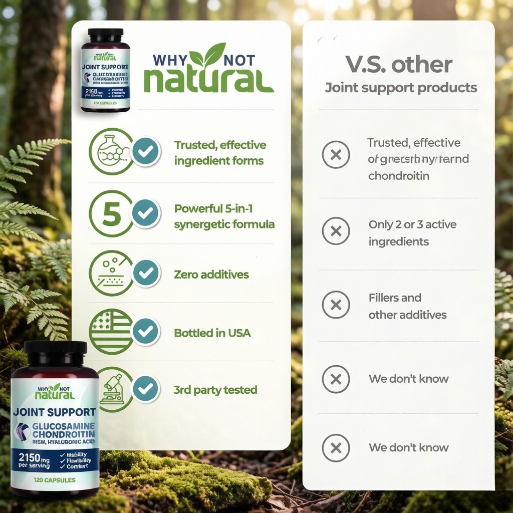 5-in-1 Joint Support with OptiMSM & Bamboo – Mobility & Flexibility, 120ct