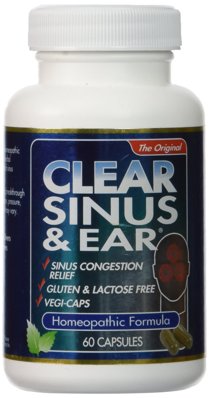 Clear Products Homeopathic Formula, Sinus and 60 Count (Pack of 1),