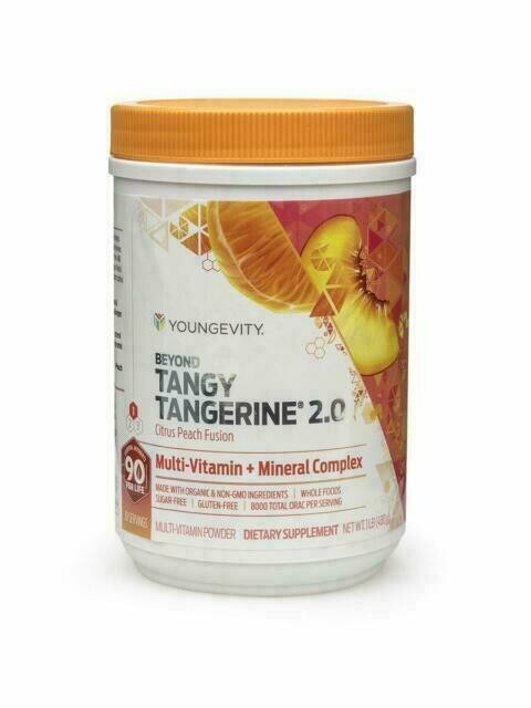 Youngevity Beyond Tangy Tangerine 2.0 Citrus Peach Fusion BTT canister