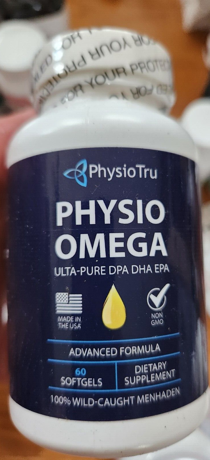 PhysioTru Physio Omega Ultra Pure DPA DHA Avanced Formula 60 Softgel EXP: 2027