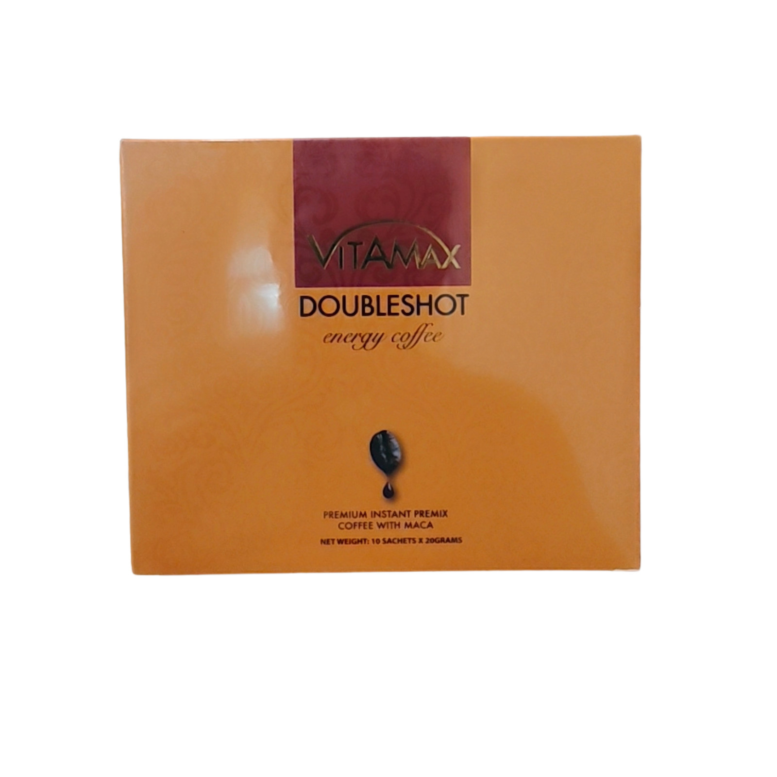 Vitamax Double Shot Energy Coffee for Men – Herbal Instant Drink (10 Sachets)