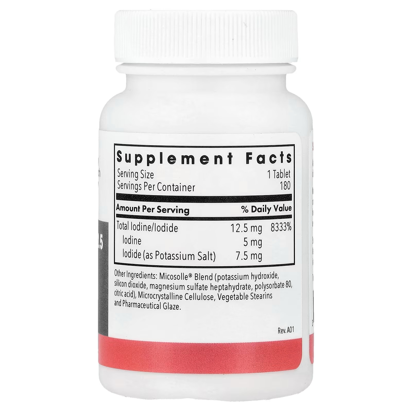 Iodoral IOD 12.5 mg Iodine – 180 Tablets Optimox EXP 07/2028