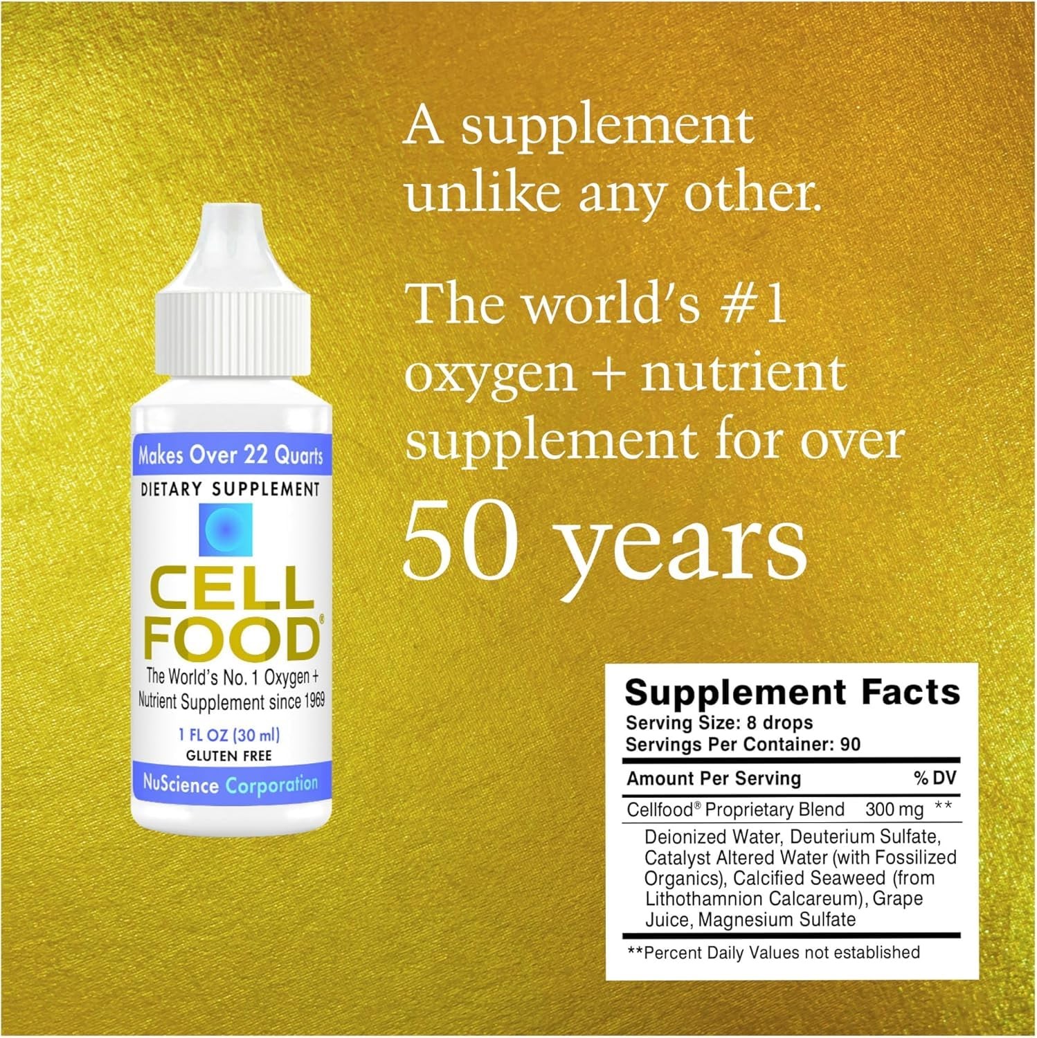 Cellfood Liquid Oxygen Drops: 10-Pack Energy & Wellness Supplement, 1 fl oz