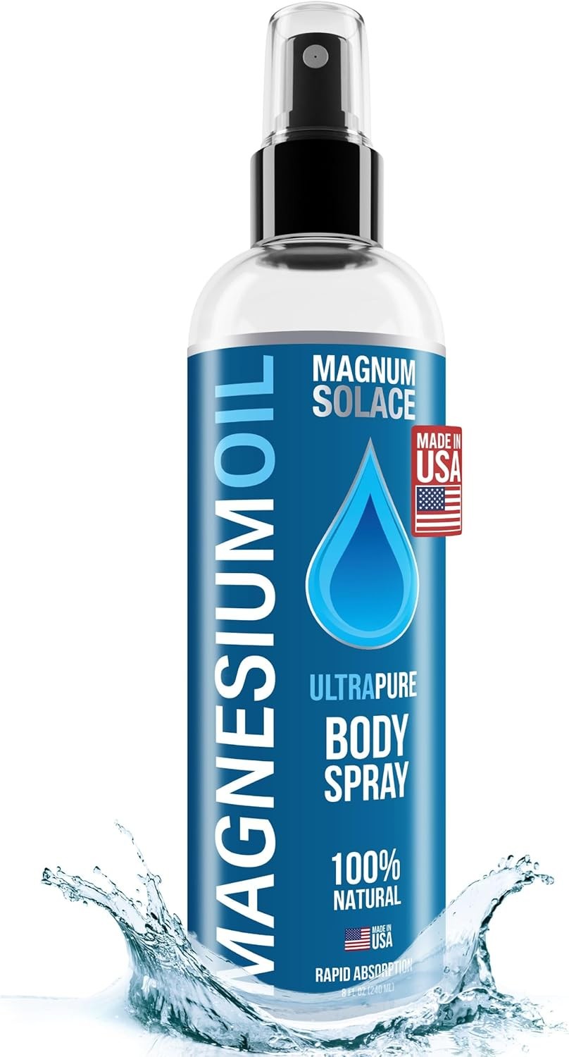 Pure Magnesium Oil Spray – 100% Natural – 8 Fl Oz (Pack of 1)