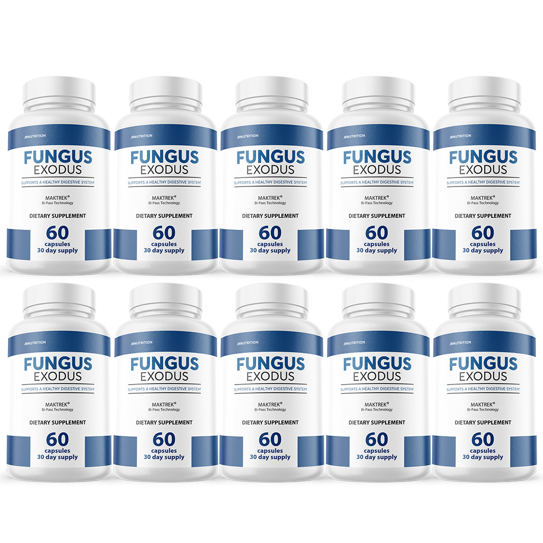Fungus Exodus – Digestive System Dietary Supplement 60 Capsules (10 Pack)
