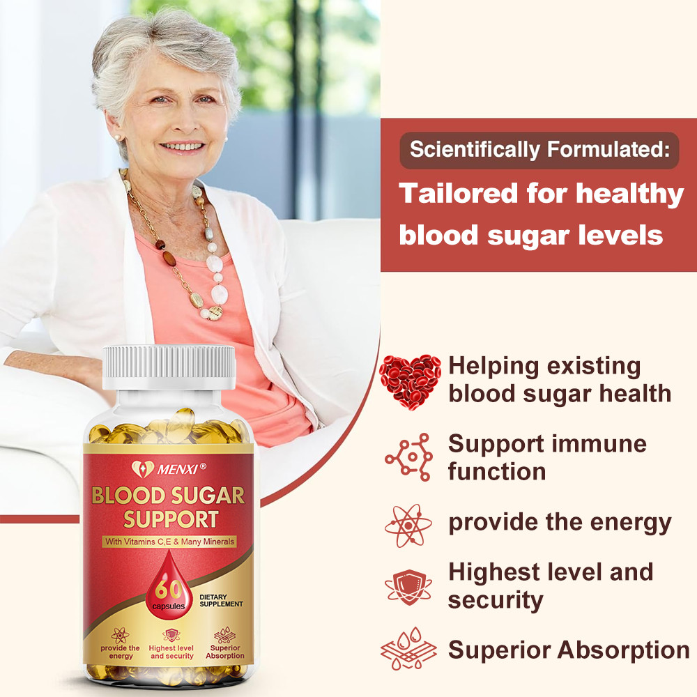 Blood Balance Capsules – Blood Sugar Support & Blood Pressure Supplement 60Pills