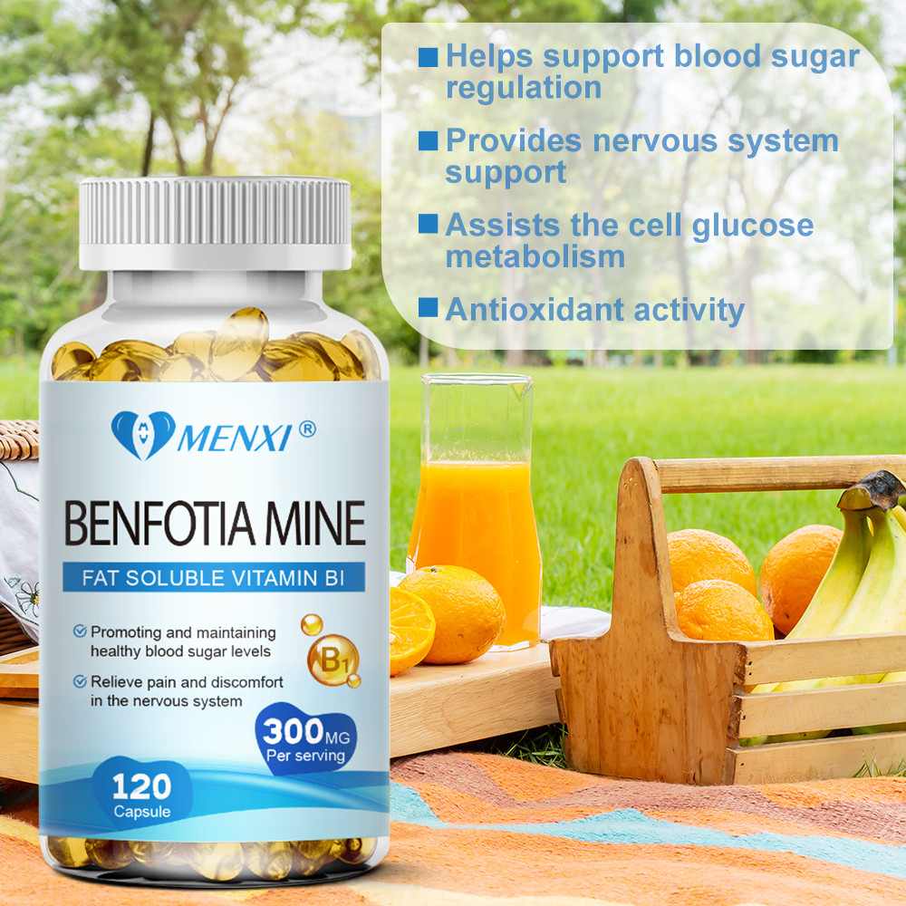 Benfotiamine 300mg 120 Veg Capsules Fat Soluble Thiamine Vitamin B1 No Stearates
