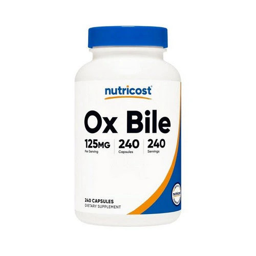 Ox Bile Capsules 240 Count 125 Mg by Nutricost