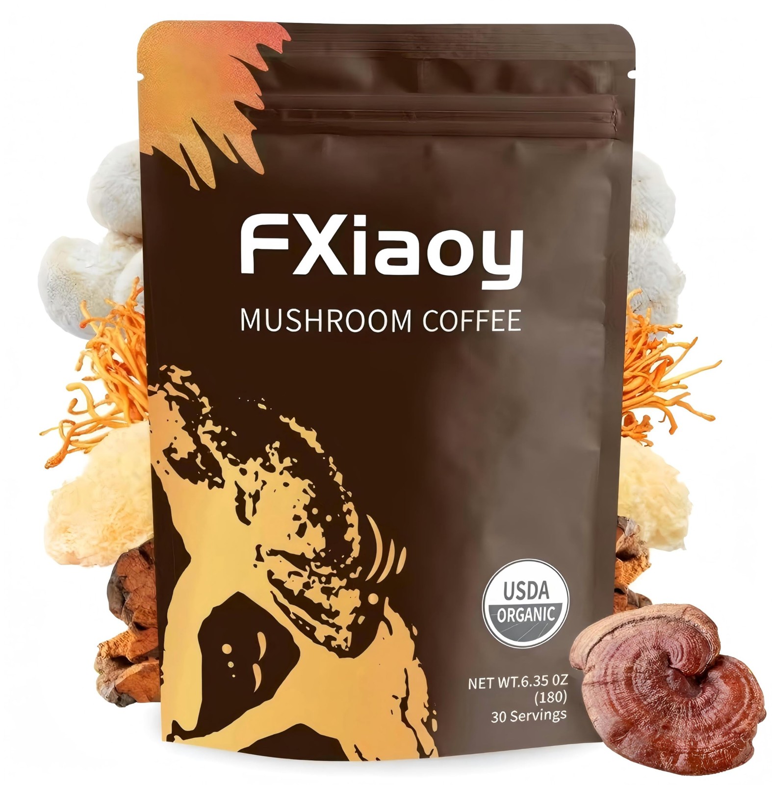 Mushroom Coffee，Everyday Dose Mushroom Coffee with 6 Adaptogenic Mushrooms (C…