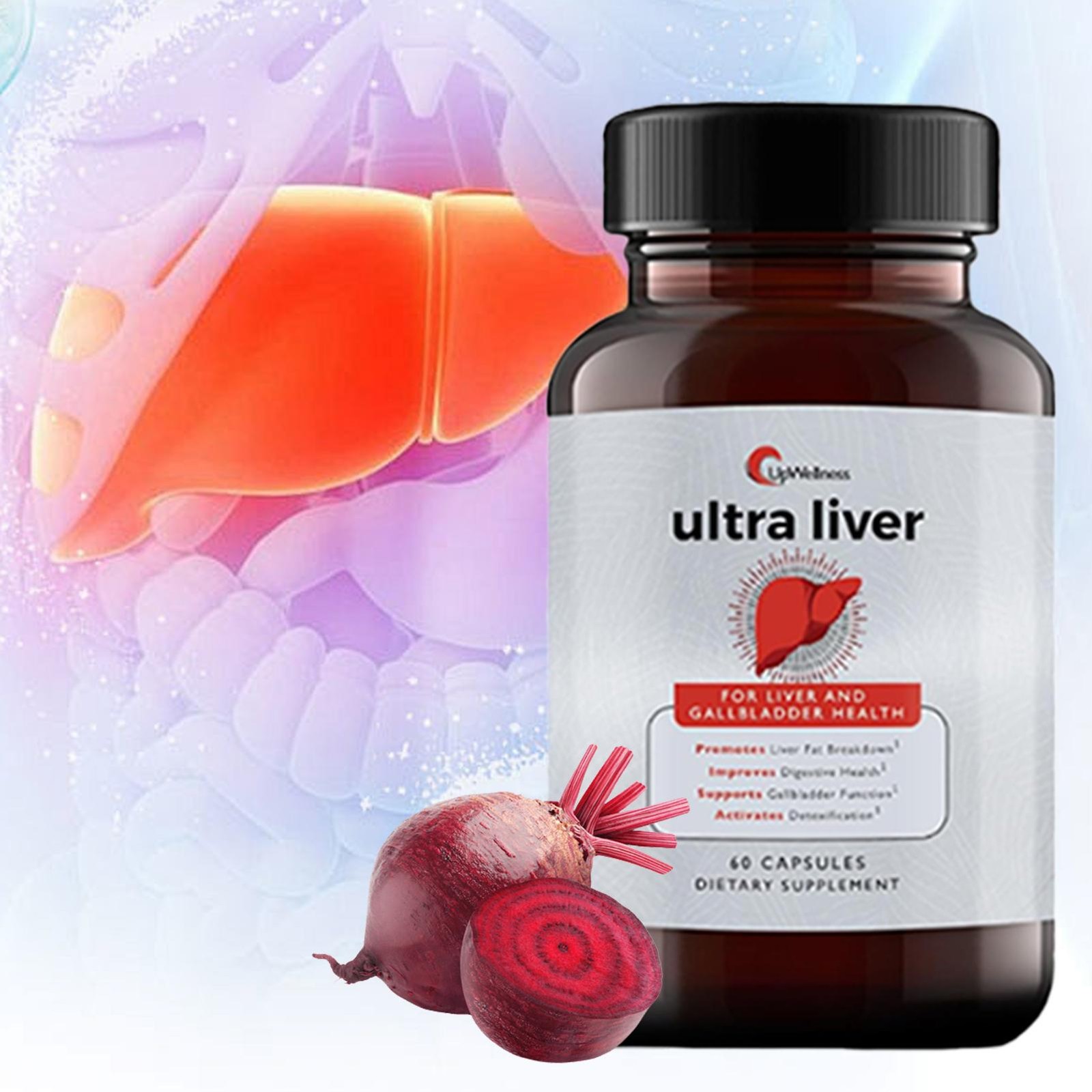 UpWellness Ultra Liver Supplement For Liver Health And Gallbladder Support