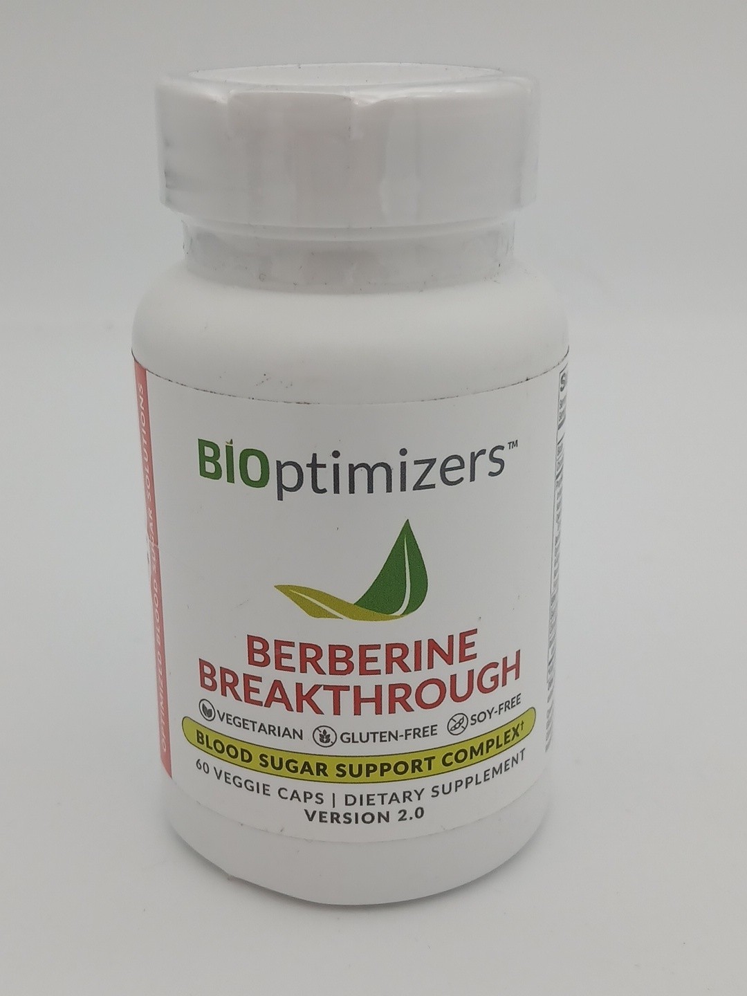 BiOptimizers Berberine Breakthrough 60 Veggie Caps | Version 2.0