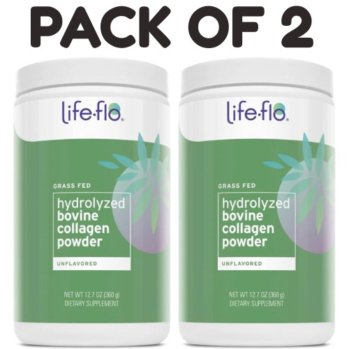 LifeFlo Hydrolyzed Bovine Collagen 12.7 oz Pack of 2