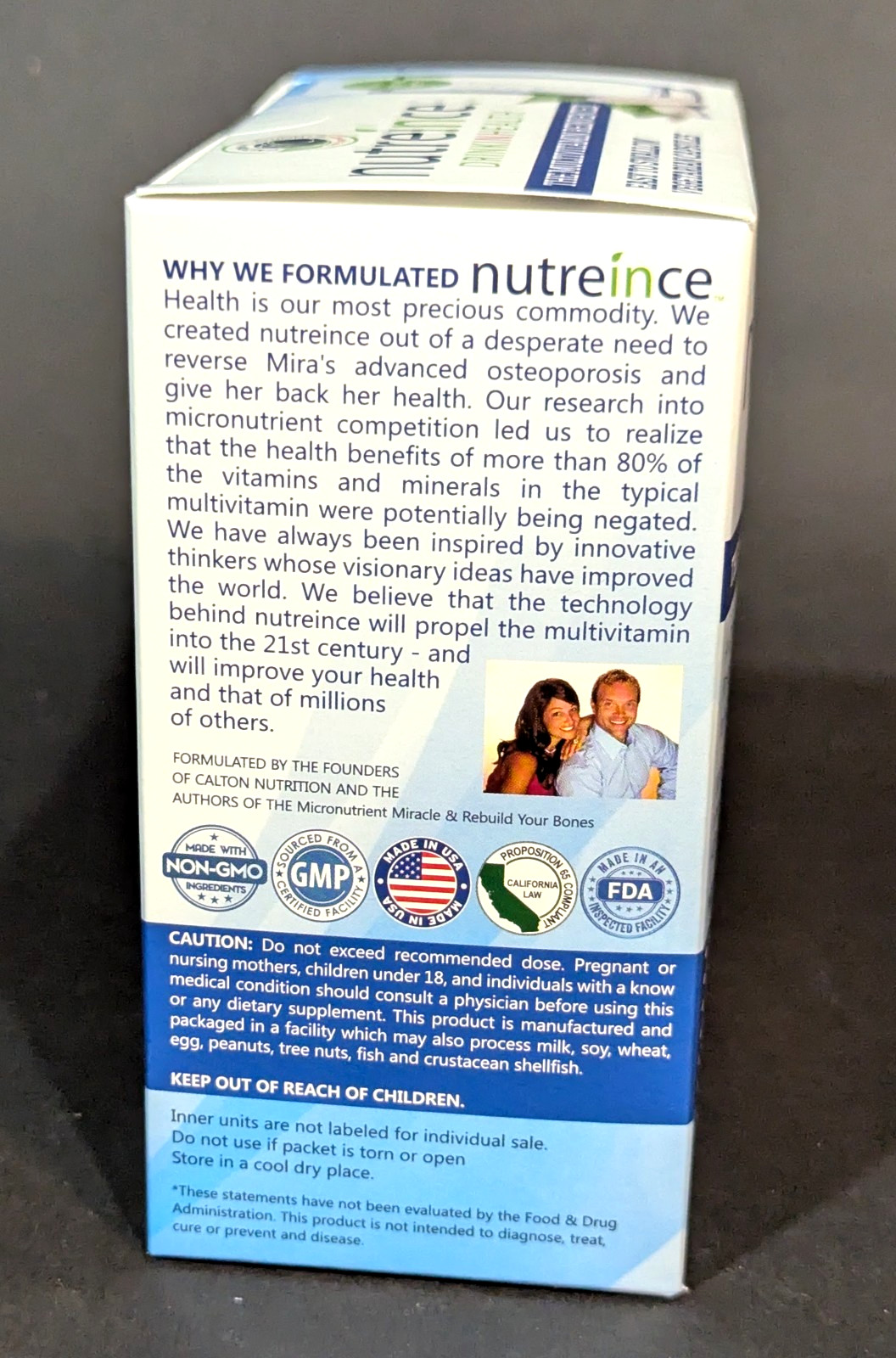 Nutreince Multivitamin Large Capsules 4-Week Supply Exp 07/2026 Factory Sealed