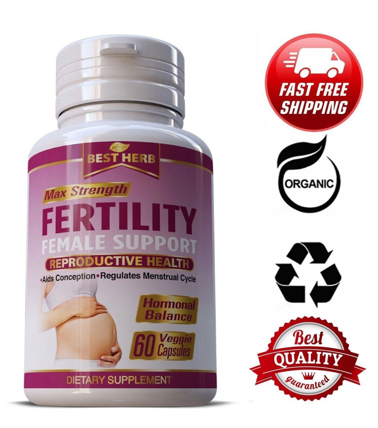 FEMALE FERTILITY SUPPLEMENT NATURAL AID SUPPORT OVULATION CONCEPTION HERBAL PILL