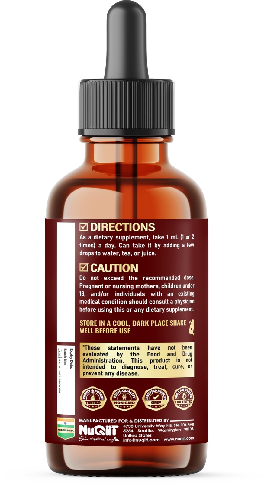 17in1 Rhodiola Rosea Liquid Drops Tincture 1 Fl Oz (Pack of 1)