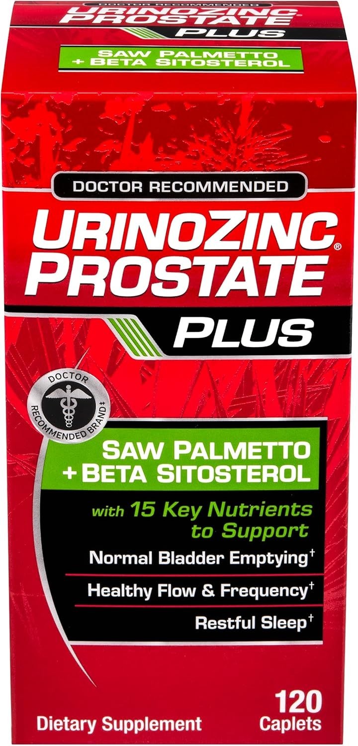 URINOZINC PROSTATE PLUS Saw Palmetto + Beta Sitosterol – Exp 11/27+
