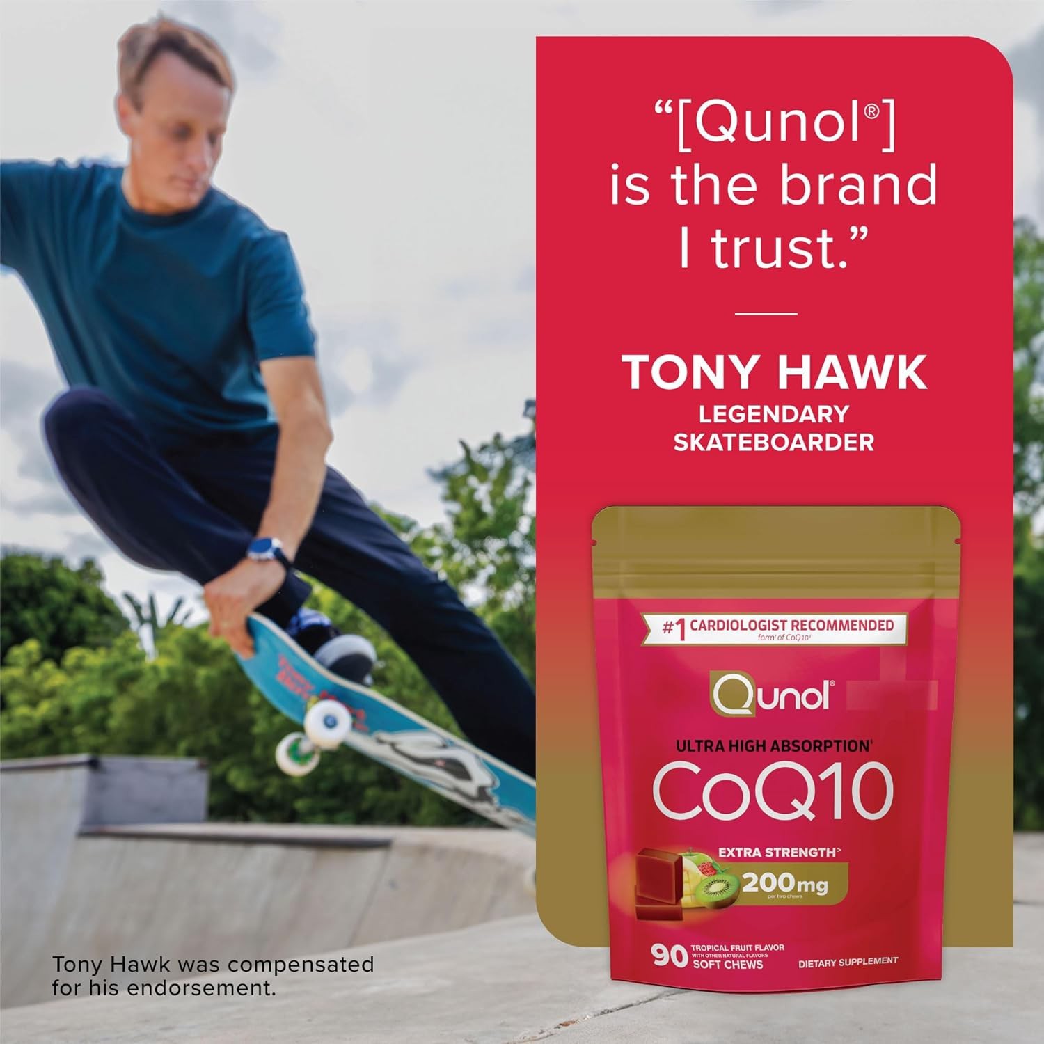 Qunol CoQ10 200mg Soft Chews – Ultra High Absorption Heart Health Supplement…
