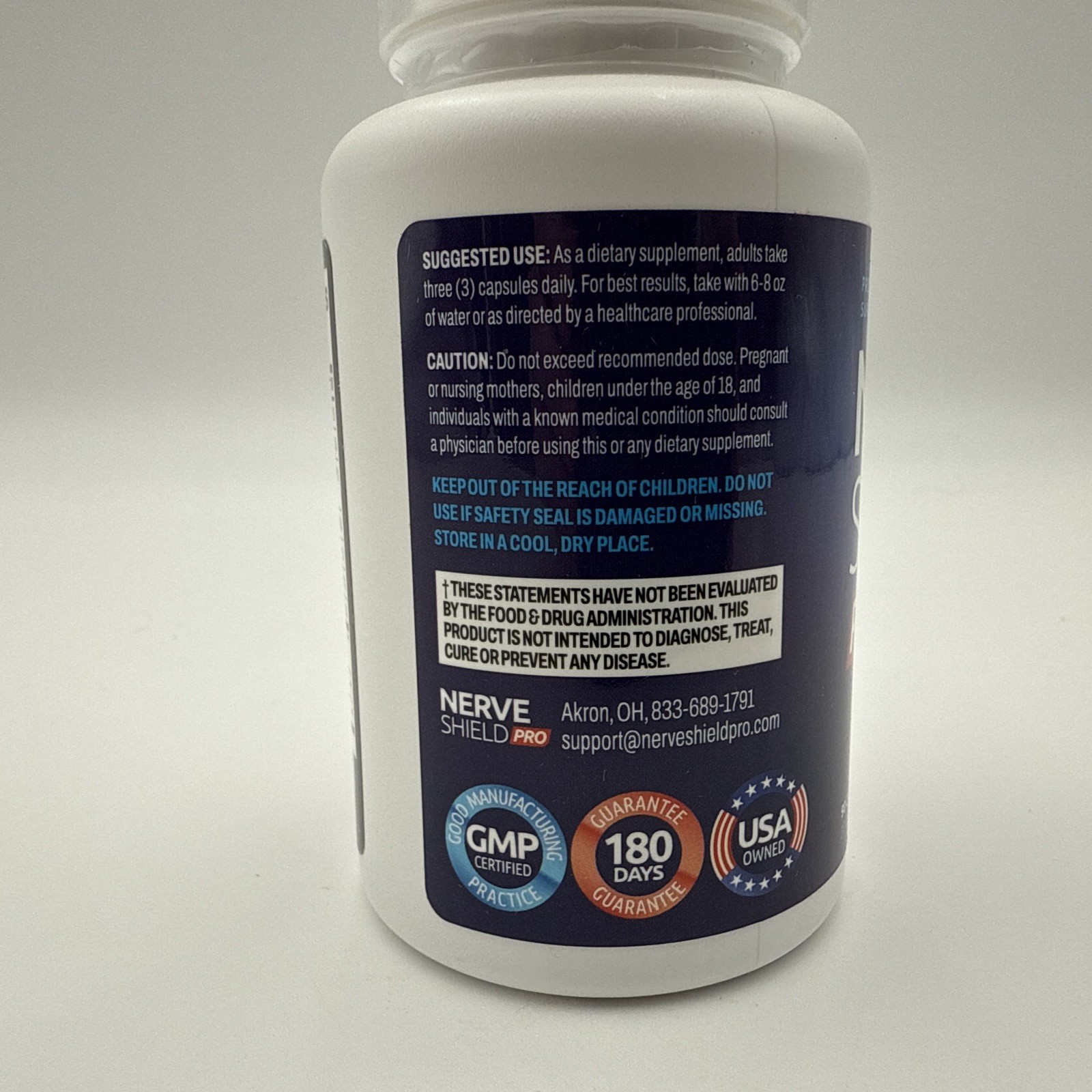 Nerve Shield Pro 90 Capsules Nerve Support Formula Ease Nerve Discomfort New