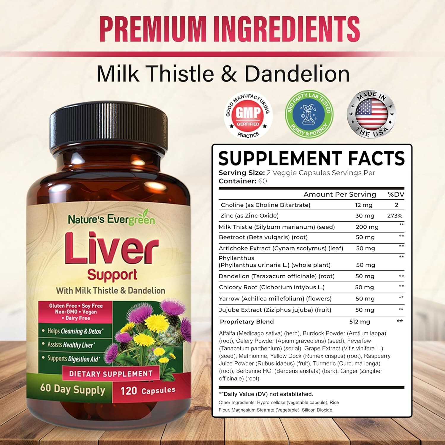 Liver Cleanse Detox & Repair | Herbal Liver Support Supplement w/ 20+ Liver H…